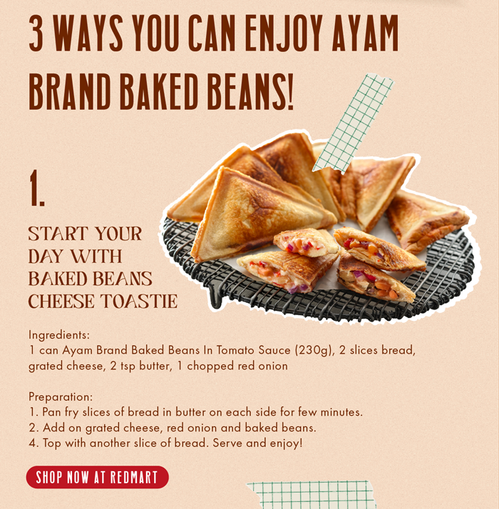 Baked Beans Cheese Toastie