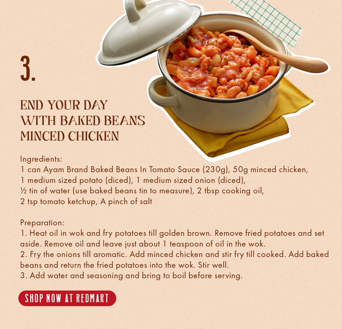 Baked Beans with Minced Chicken