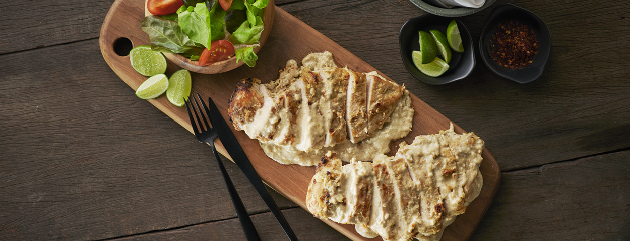 Grilled Chicken with Thai Green Curry Paste