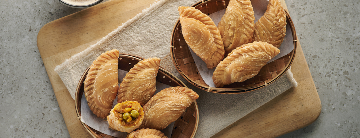 Soya Flakes Curry Puff