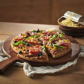 Soya Flakes Pizza (Veggie Pizza) 