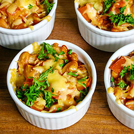 Baked Rice, Chicken & Baked Beans