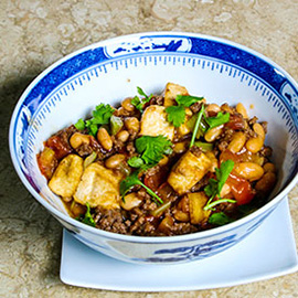 Bean Curd With Baked Beans