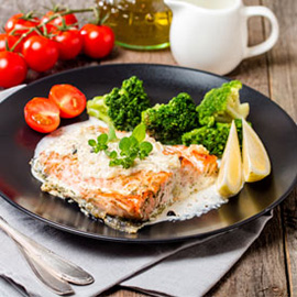 Creamy Sauce Salmon