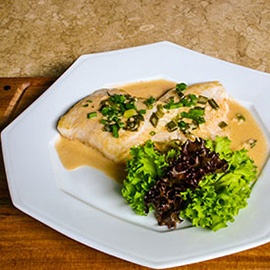 Grilled Fish & Coconut Sauce
