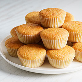 Lemon Syrup Coconut Cakes